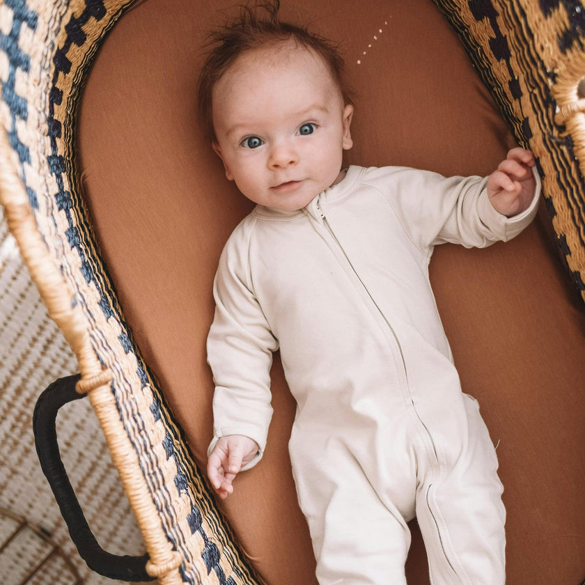 GROW WITH YOU FOOTIE | BIRCH — Bamboo Organic Cotton Blend, 0–6M