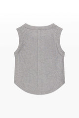 Ribbed Exposed Seam Tank Top