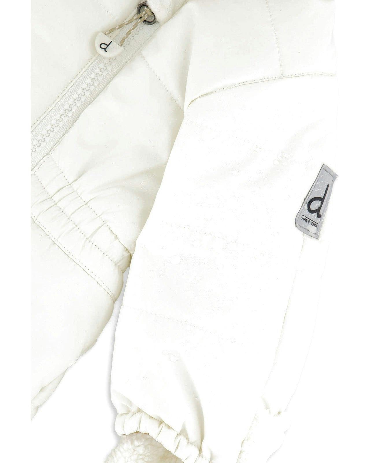 Baby One Piece Snowsuit For Car Seats Off White