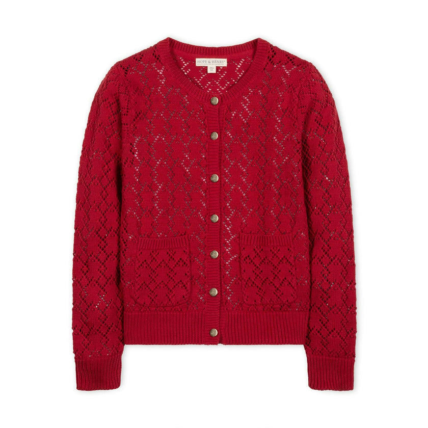 Organic Pointelle Cardigan