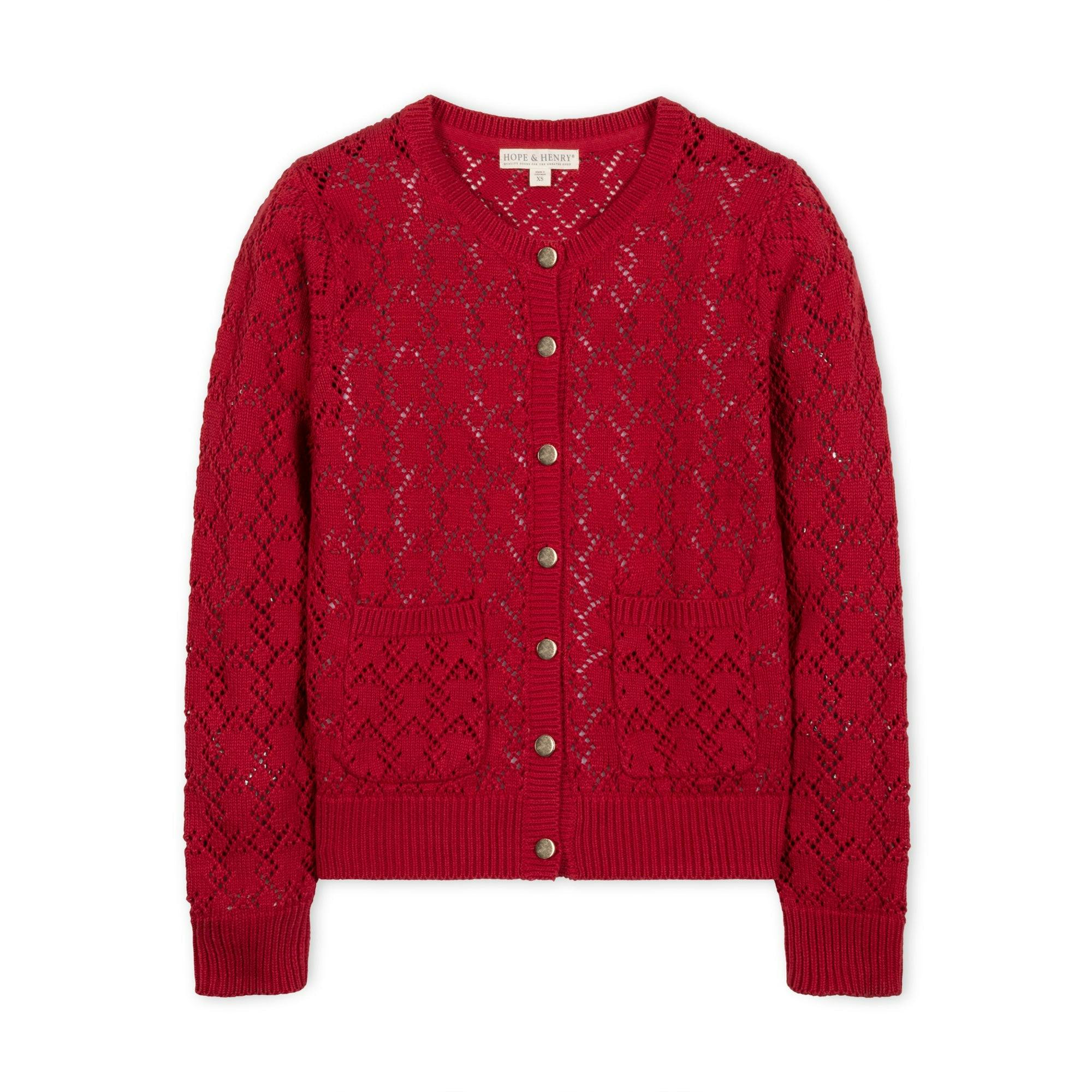 Organic Pointelle Cardigan