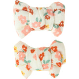 Pigtail Bow Hair Clips Set of 2 | Organic | Lille Cottage Club