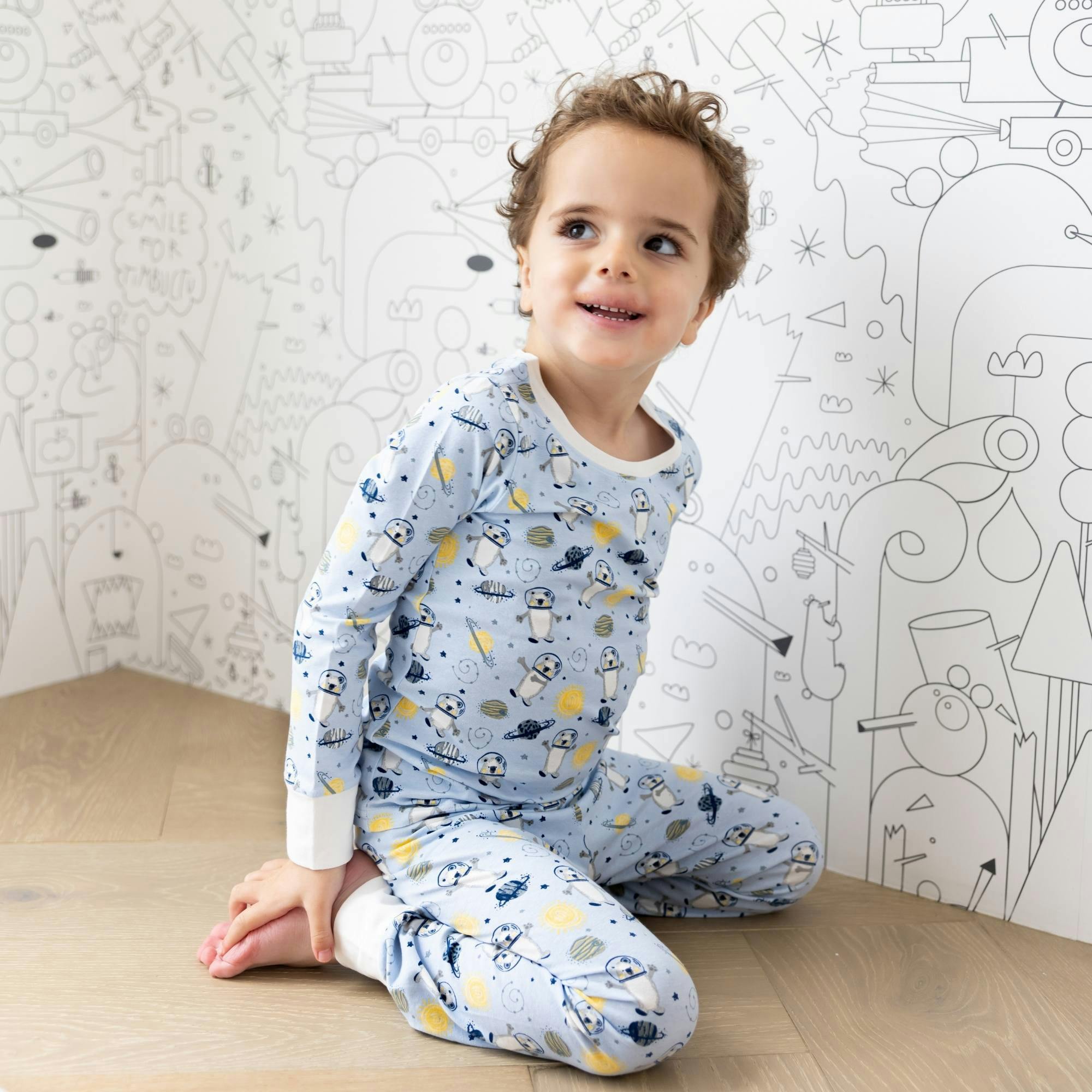 Print Long Sleeve Pajamas