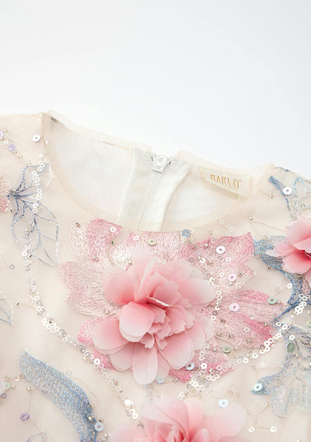 Rosalia Embroidered Mini Dress