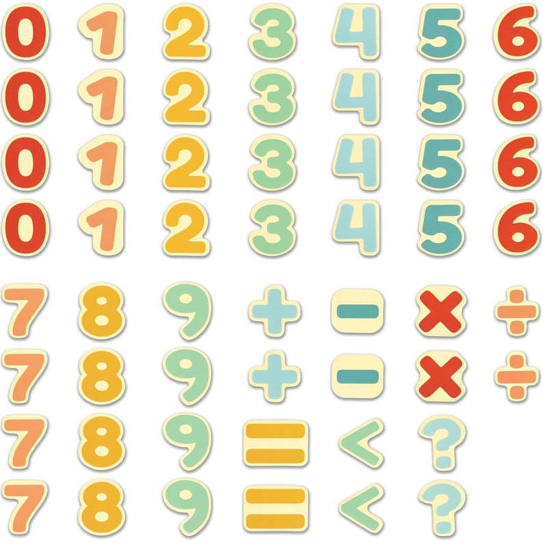 Hape: Magnetic Numbers - 54pcs