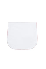 White Bubble Baby Burp Cloth