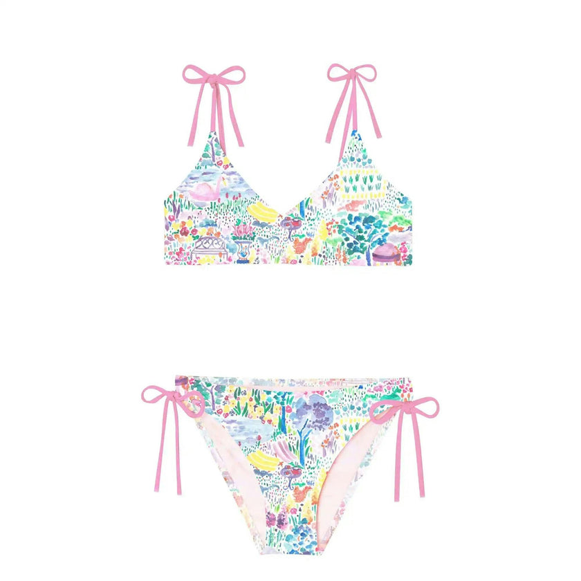 Girls' two-piece swimsuit, pink | BLOOM 2P