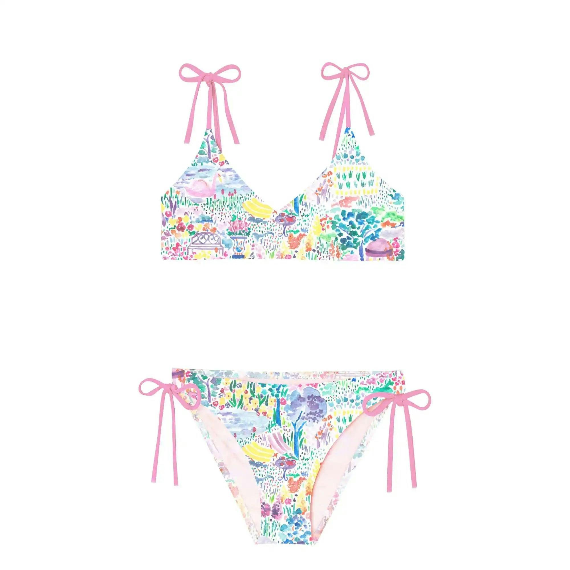 Girls' two-piece swimsuit, pink | BLOOM 2P