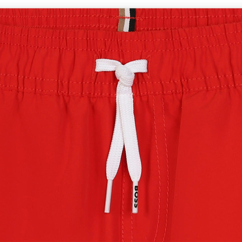 Red Side Logo Swimshorts
