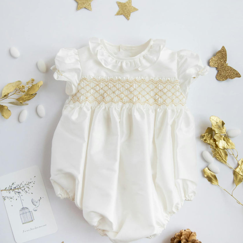 Colombe Gold Silk Ceremony Baby Bubble