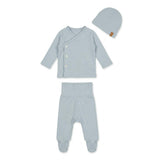 Bamboo Side Snap Cardigan & Footie Set
