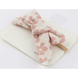 Mod Flowers Tie Bow Nylon Headband