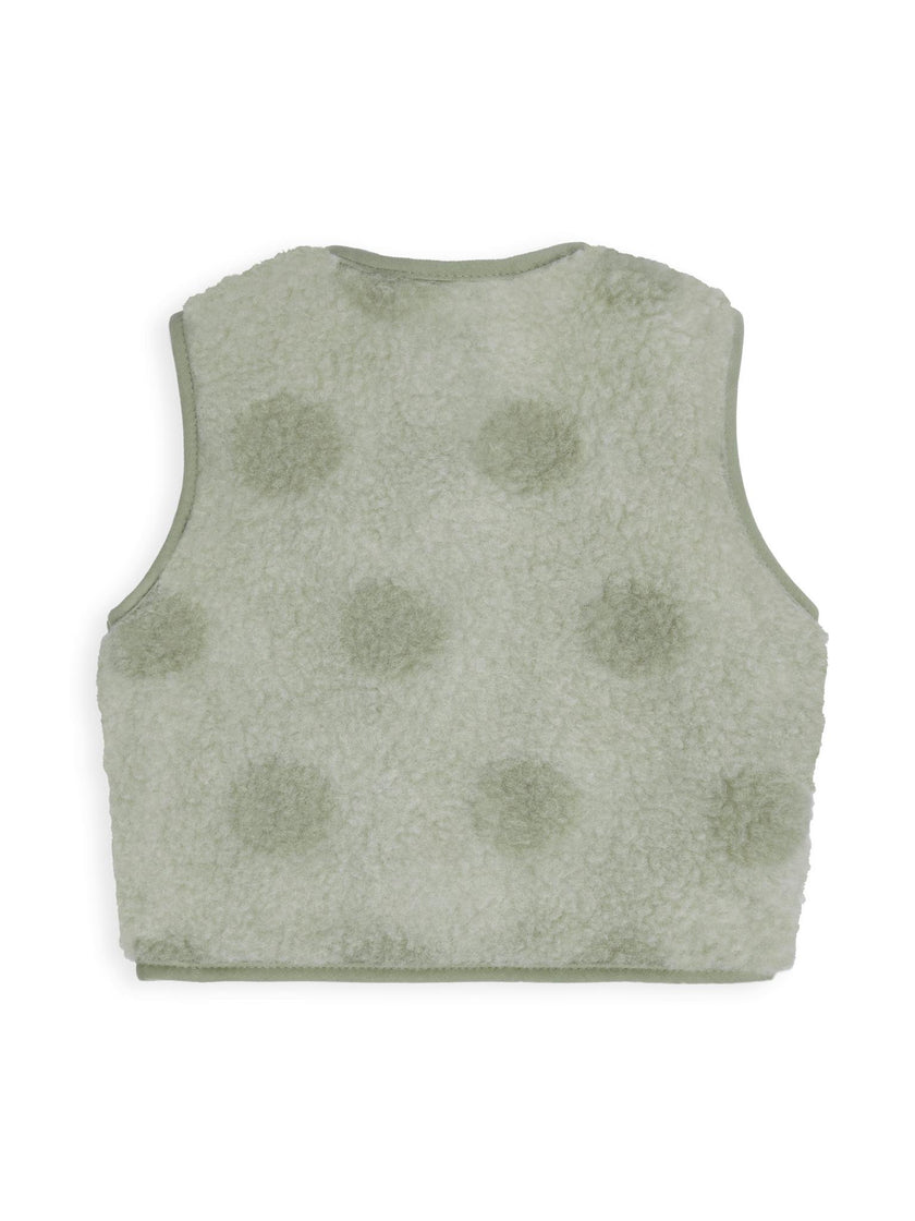 children's merino vest - polka dots