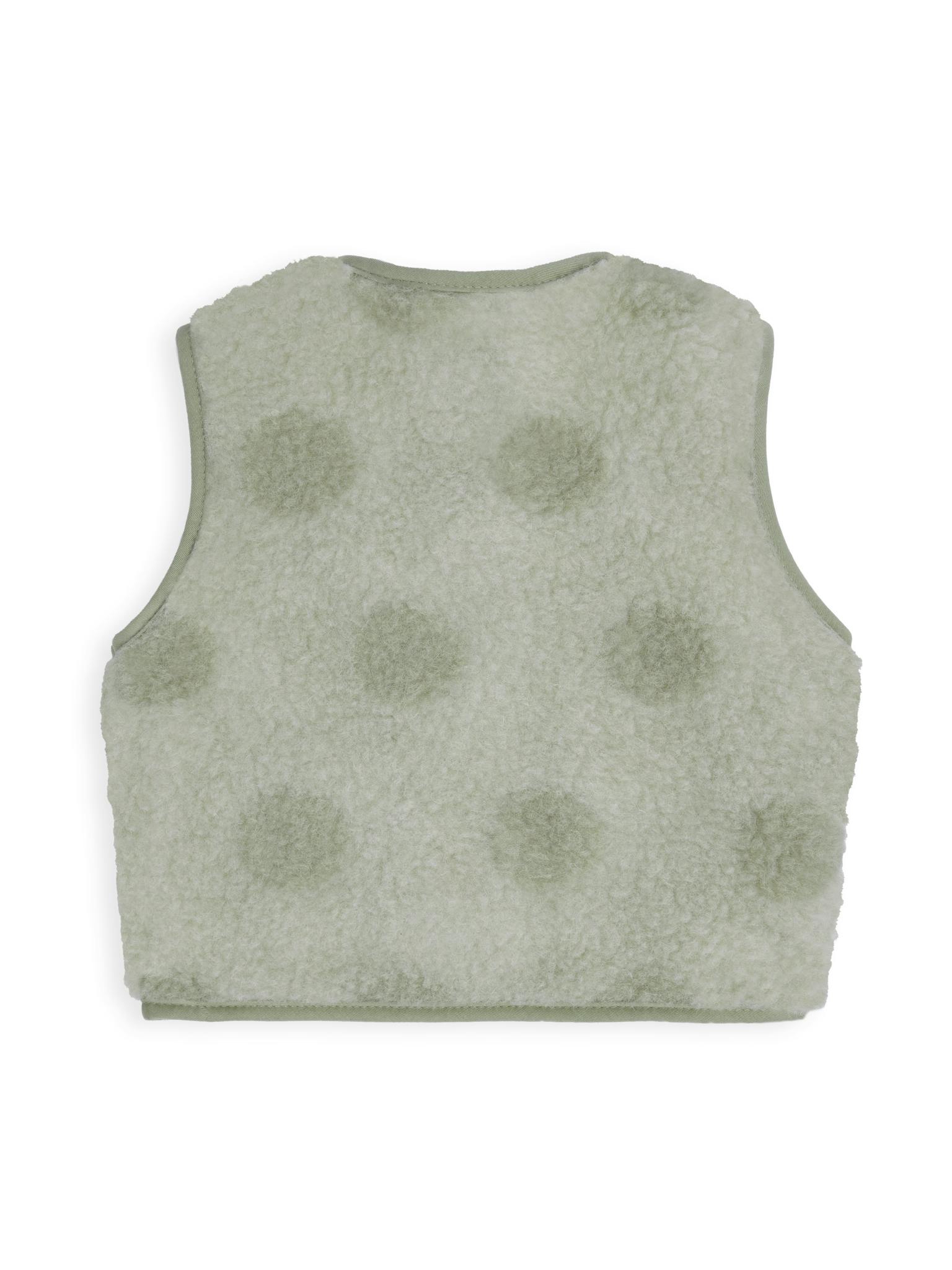 children's merino vest - polka dots