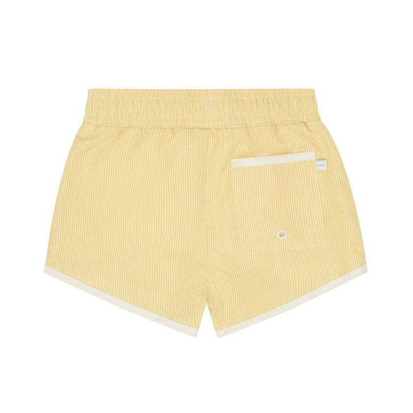 boys buttercream stripe boardie