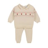 Girls Vintage Embroidered Knit Set