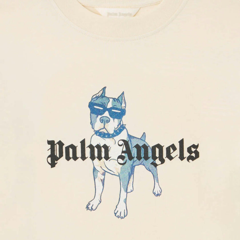 Off White Dog Graphic T-Shirt