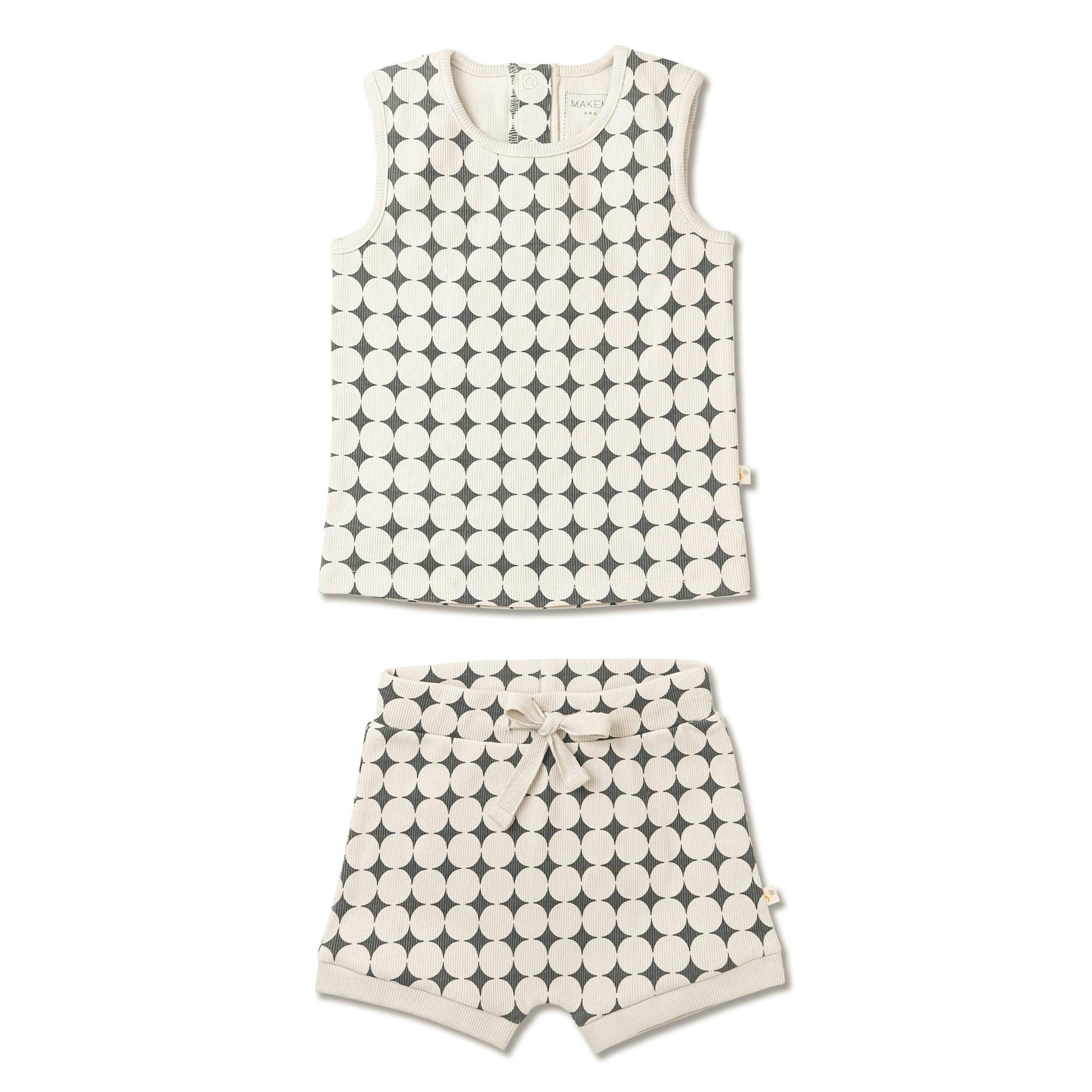 Organic Tank & Tee Shorts Set