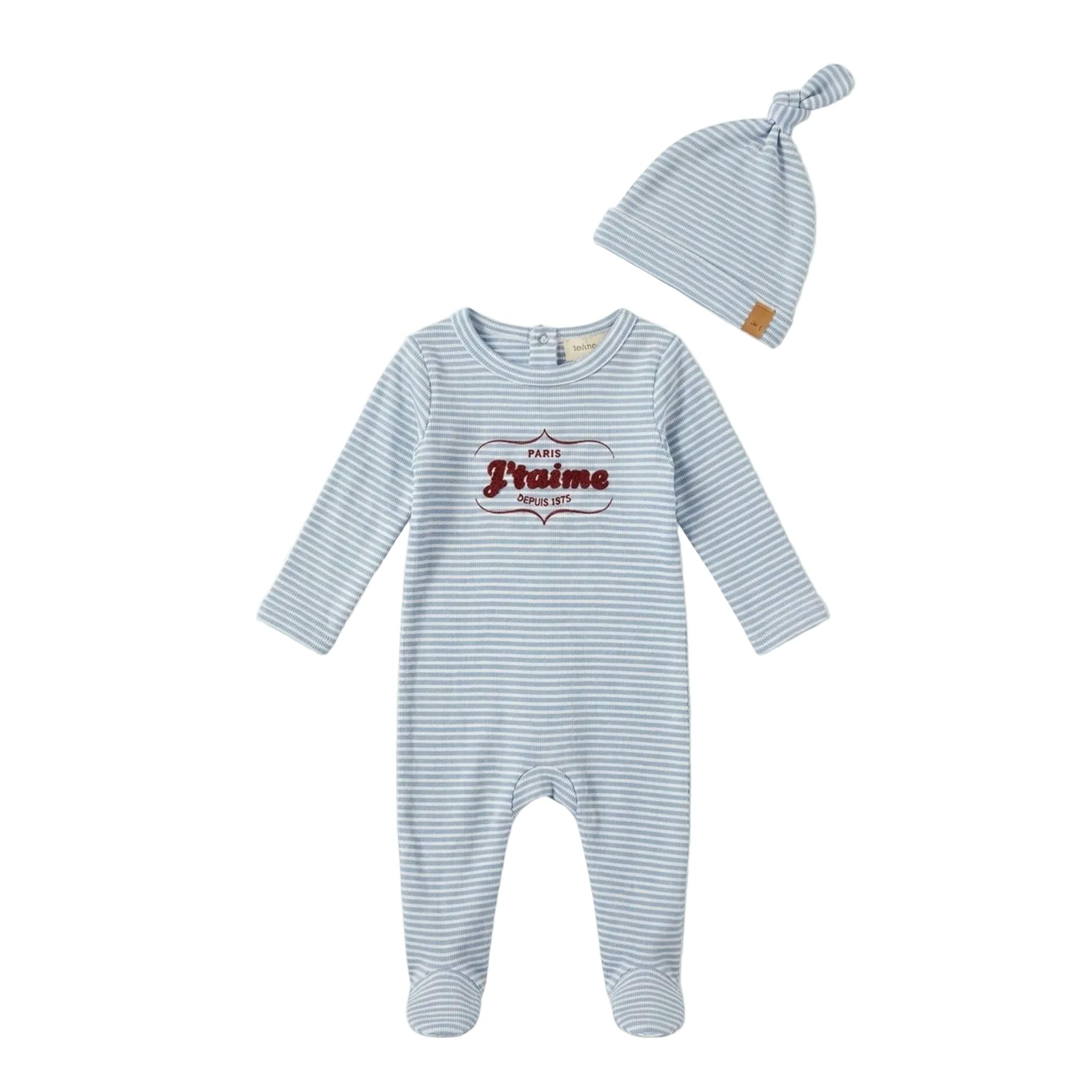 J'aime Stripe Footie