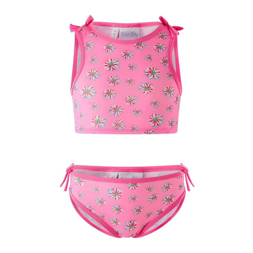 Pink Daisy Floral Bikini