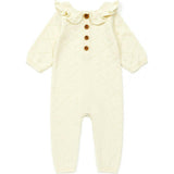 BONTON Ruffle Collar Knit Jumpsuit