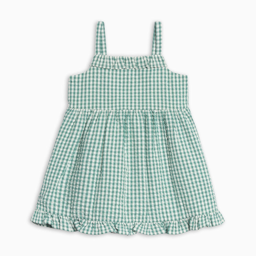 Juliette Seersucker Tank Dress - Laguna Gingham