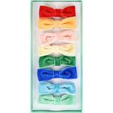 Rainbow Velvet Bow Hair Clips