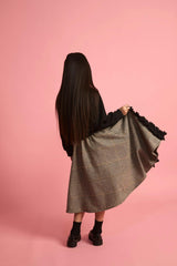 Knit Lace Cardigan Black