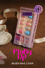 KATSEYE | PINKY UP – ALMOND PRESS-ON NAILS