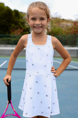 Lavender Heart Scuba Tennis Dress