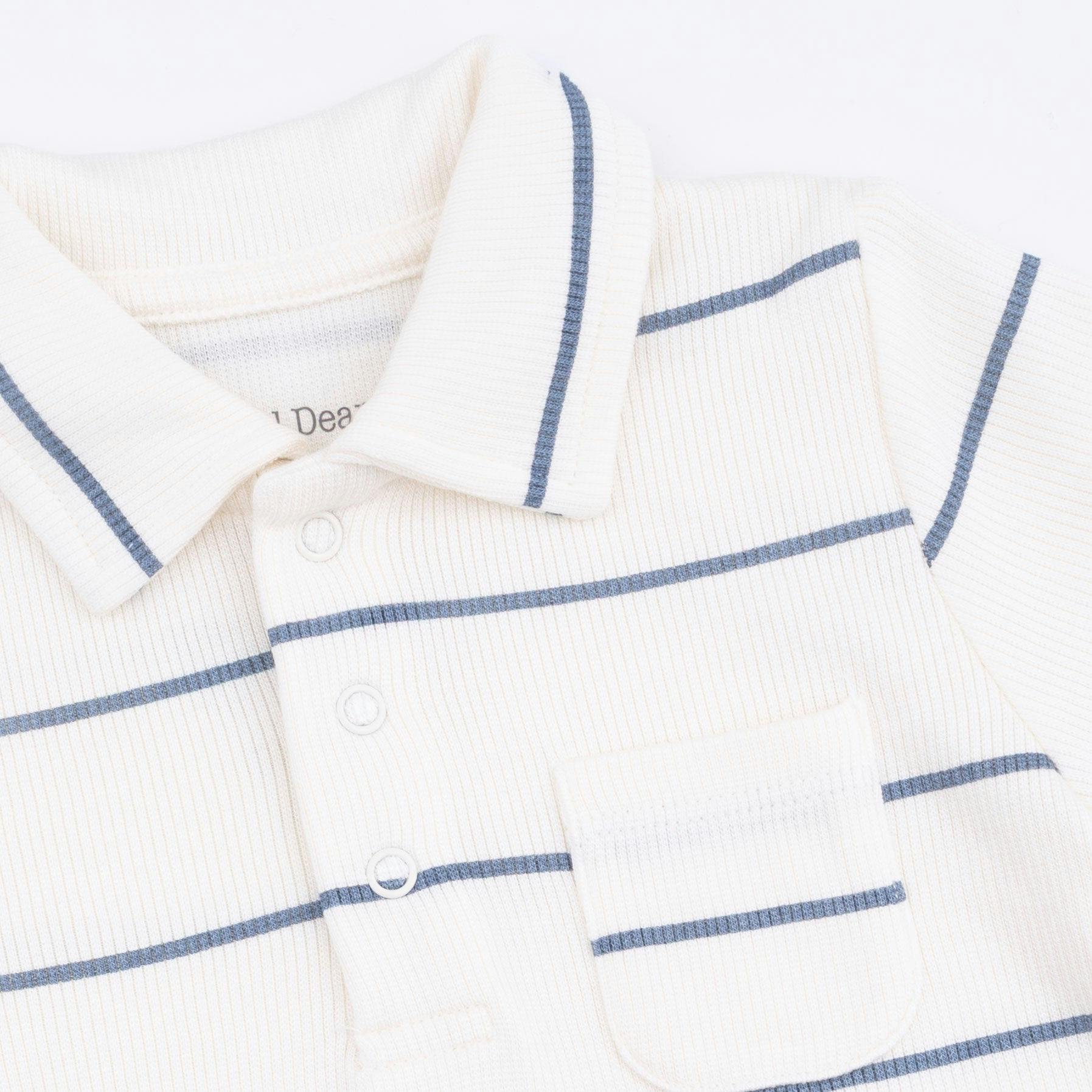 Vintage Stripe - Polo with Casual Short