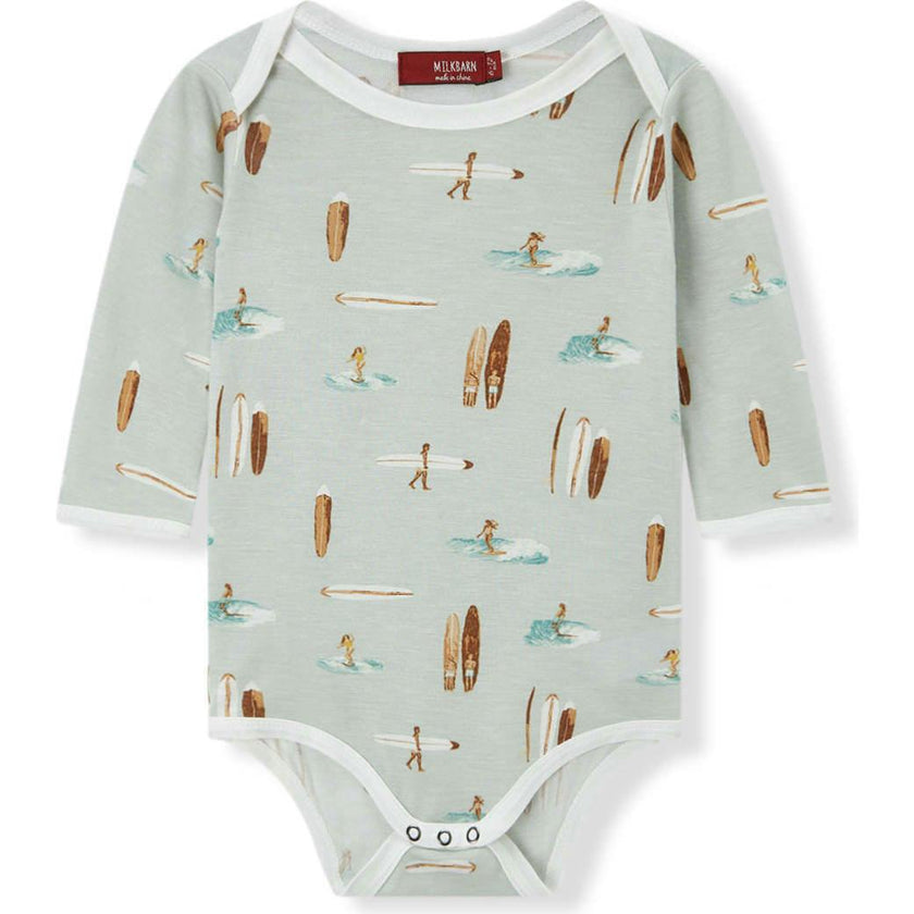 Vintage Surf Bamboo Long Sleeve One Piece