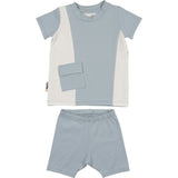 Color-Block Pocket Tee & Short Set
