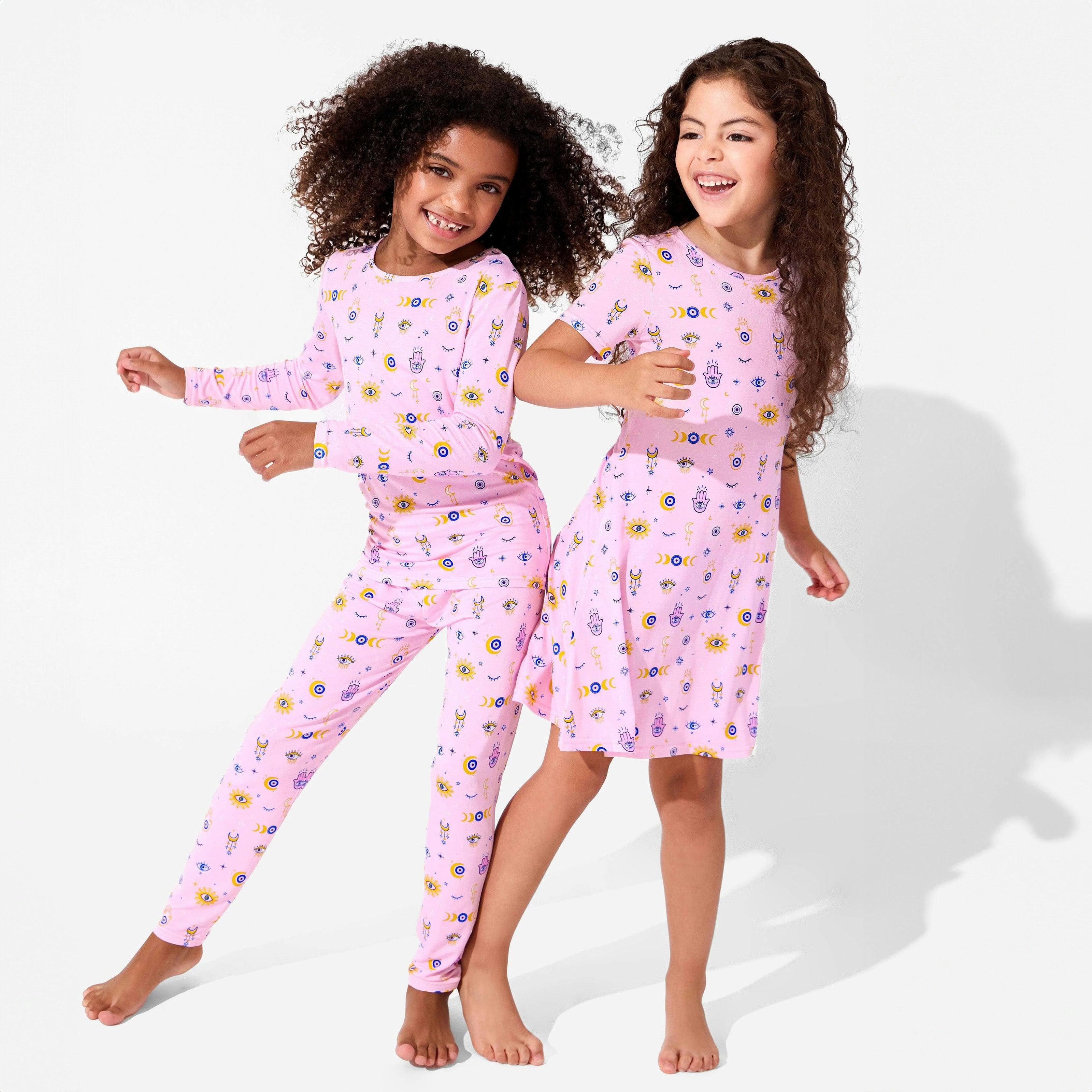 The Eye Pink Bamboo Kids Pajamas
