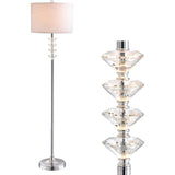 Mia 60.5" Crystal/Metal LED Floor Lamp