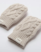 Cable Cotton Mittens