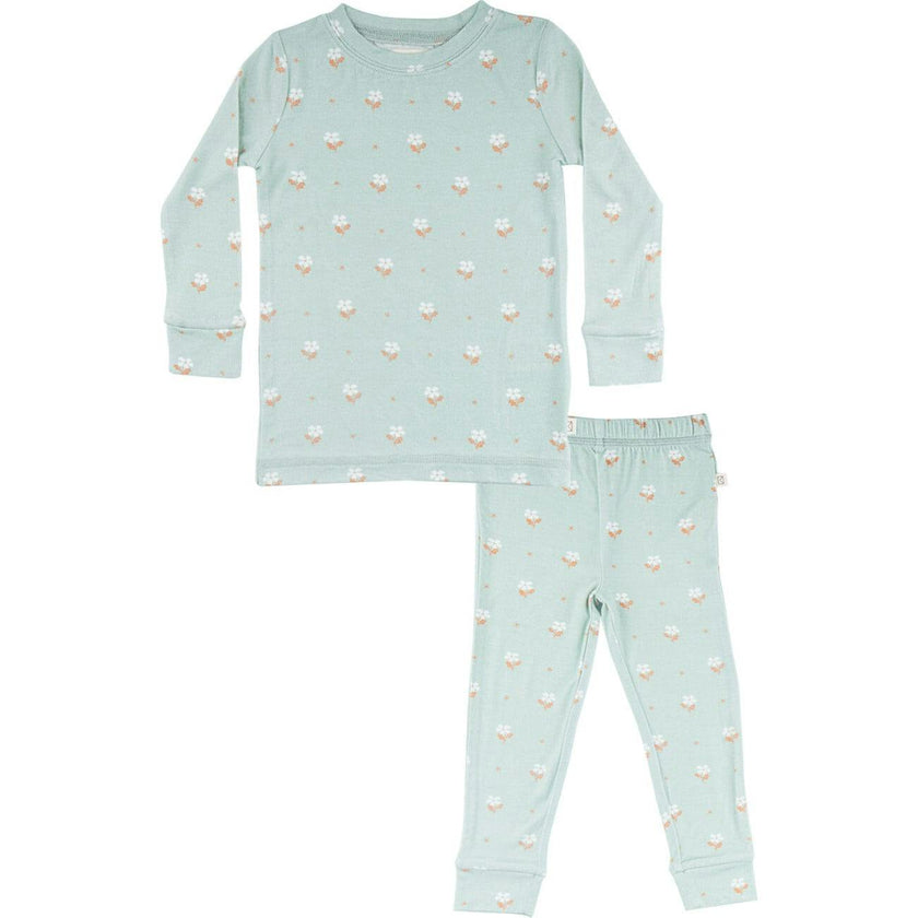 Modal Pajama Set in Seafoam Floral