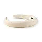 Halo Luxe Vivienne Studded Velvet Headband - Ivory