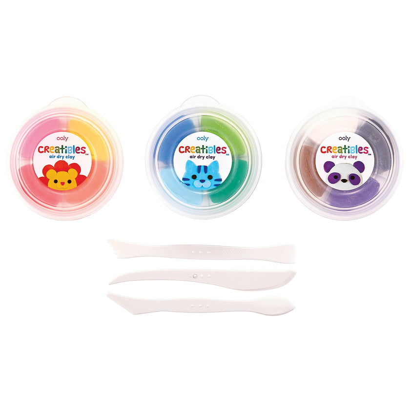Creatibles Standard Air Dry Clay Kit - Set of 12 Colors