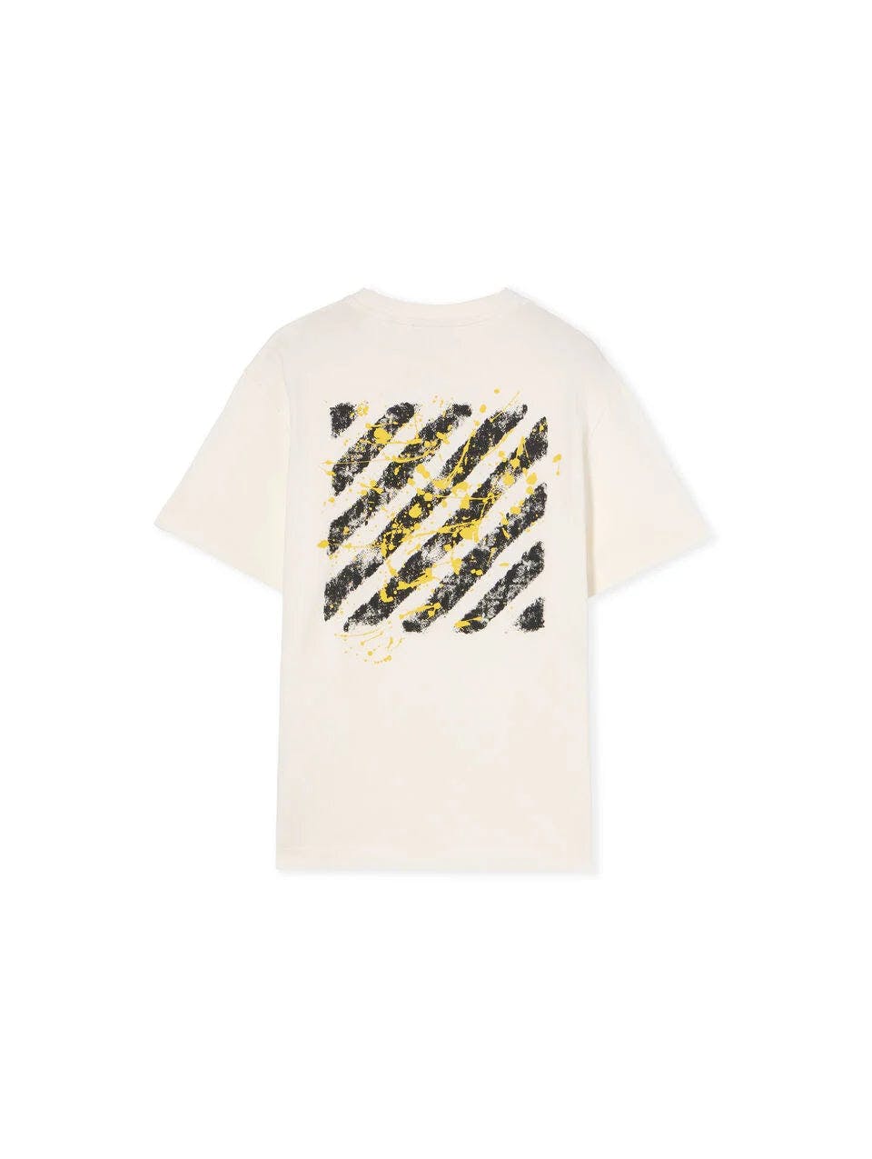 White Diagonal Splat Logo T-Shirt