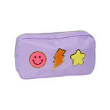 Medium Nylon Pouches w/ Assorted Chenille Patches