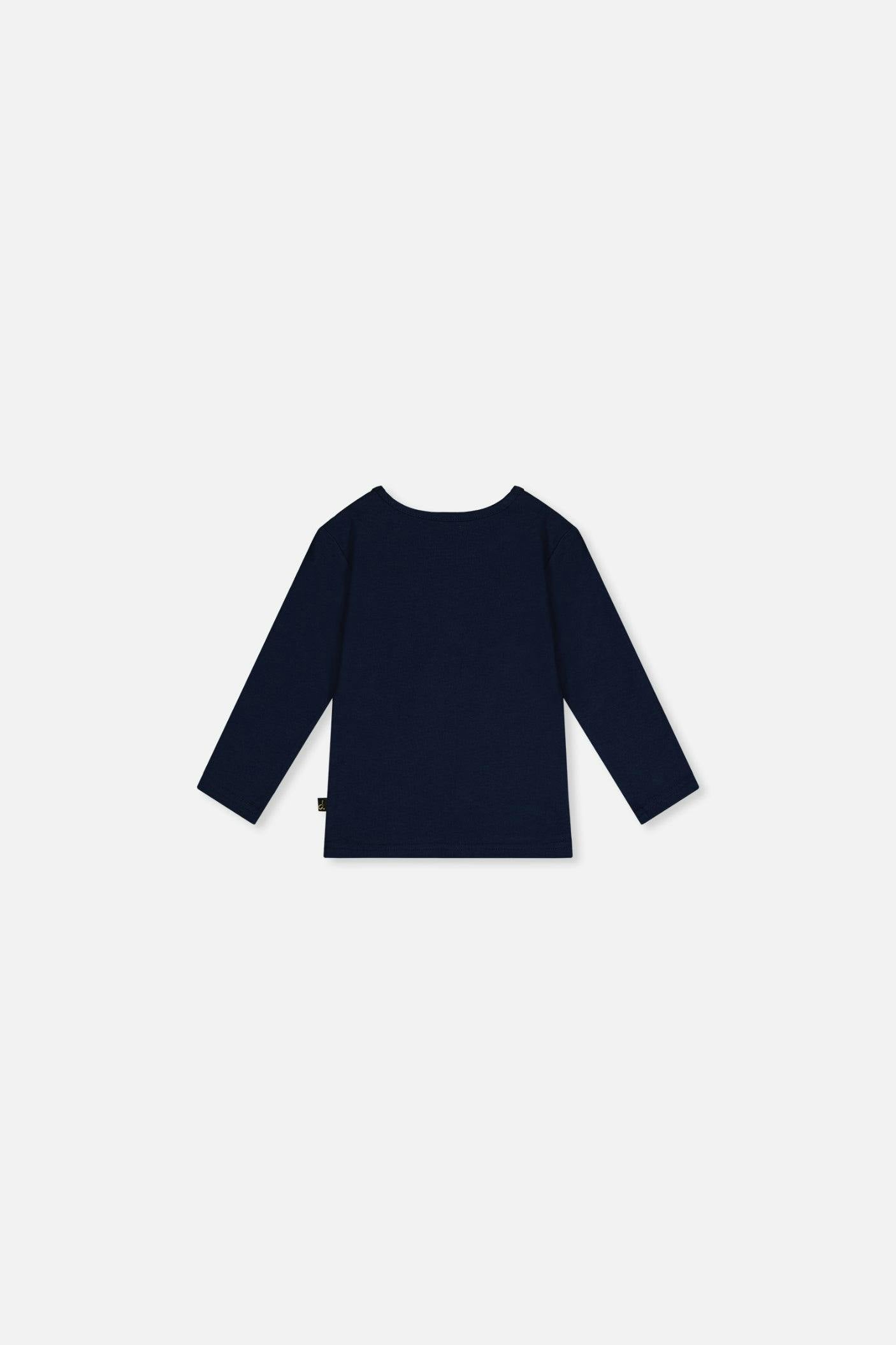 Baby Organic Cotton T-Shirt Royal Blue And Pink