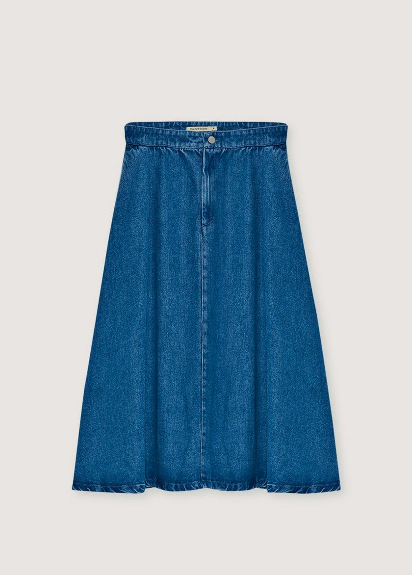 TNS Tencel Woman Skirt Mid Denim