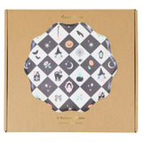 Patchwork Halloween Reusable Large Plates
