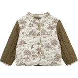 Country Toile Quilted Coat
