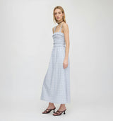 The Analise Nap Dress - Blue Swiss Dot
