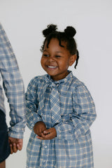 Stella Bow Dress in Marta Plaid