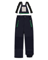 Two Piece Play Snowsuit Blue and Green Checkered Print with Navy Pants