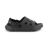 Black BOSS Patch Sandals