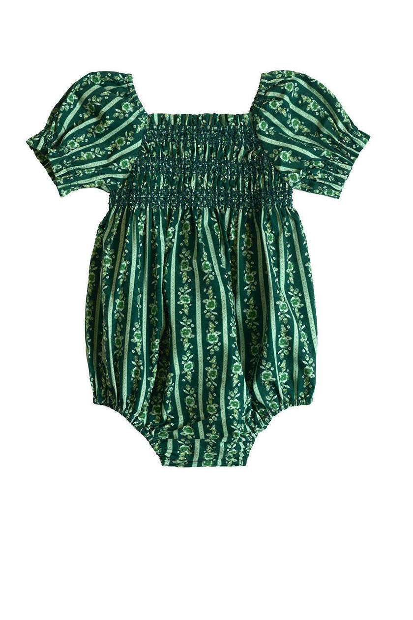 Baby Sunday Best Romper in Pine Felicity Floral